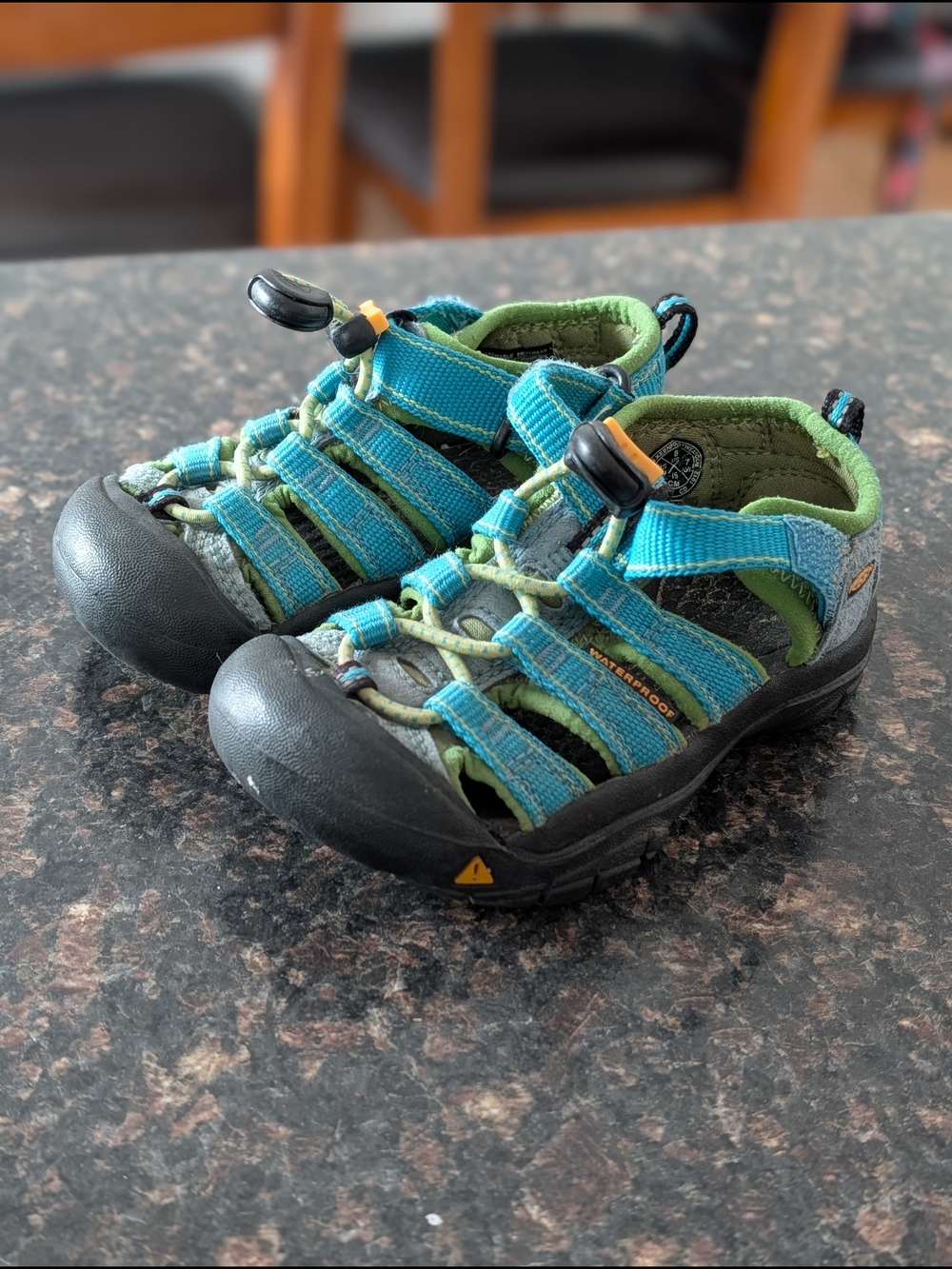 KEEN Kids Blue/Green Closed-Toe Sandals